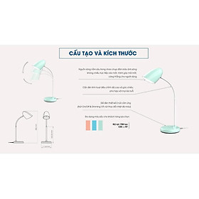 Mua Đèn bàn bảo vệ thị lực Rạng Đông Model: RD-RL-38.PLUS 6W - Xanh lá