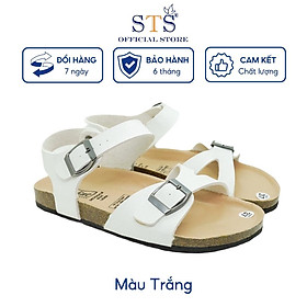 Giày Sandal Đế Trấu Nam nữ mặt lót PU kem cao cấp chống nước nhiều màu sắc mã KPU23