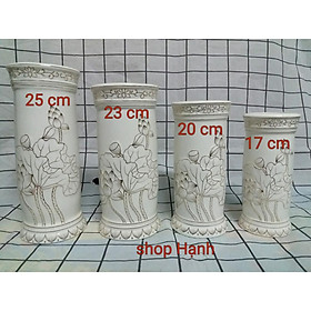 Mua Ống đựng nhang bạch ngọc có 4 size như hình