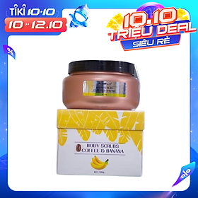 Tẩy tế bào da chết toàn thân Almonds chiết xuất từ cafe chuối 300g
