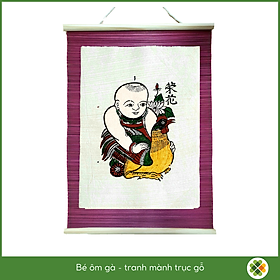 Mua Bé ôm gà - Tranh dân gian Đông Hồ - Dong Ho folk woodcut painting
