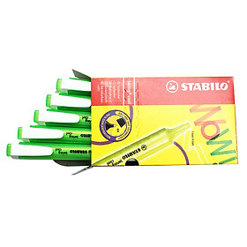 Hộp 10 bút dạ quang STABILO swing cool 275 - Tím phấn (155)