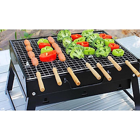 Mua Bếp Nướng Than Hoa  Than Củi Vuông - Bbq Cao Cấp - Hàng Chất Lượng