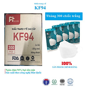 Thùng 300 Cái Khẩu Trang KF94 4D PT MASK Hàn Quốc - Chống Bụi Mịn Và Kháng Khuẩn
