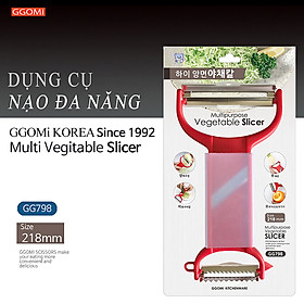 [HÀNG CHÍNH HÃNG]Bào, nạo đa năng dài 22cm, rộng 12cm,tay cầm bằng ABS, lưỡi bào bằng thép không gỉ GGOMi Hàn Quốc GG798