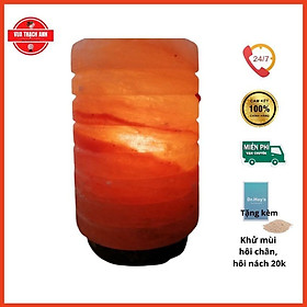 Mua Đèn Đá Muối Trụ Tròn Có Chén Tinh Dầu  Đá Tự Nhiên  Giá Gốc  Lọc Không Khí