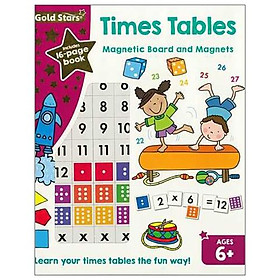 Gold Stars Magnetic Board And Magnets: Times Table