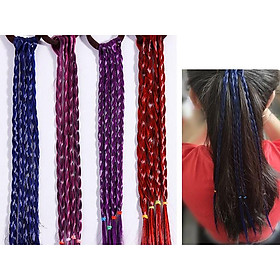 Buộc tóc highlight cột tết tóc giả