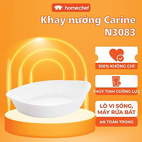 Mua Khay nướng thủy tinh chịu nhiệt Luminarc Cuisine Carine 32x20 cm - N3083  dùng lò nướng  lò vi sóng | Hàng chính hãng