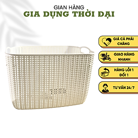 Mua Giỏ Nhựa Đựng Đồ Knit Số 8 Hàn Quốc KT: 43x30x27 Cm