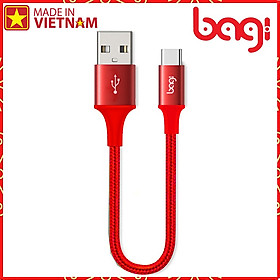 Mua Cáp dù sạc nhanh Type-C Bagi dài 20cm CS20 - Hàng chính hãng made in VN