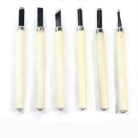 Mua Bộ Dao Tiện Cán Gỗ 6 Chiếc