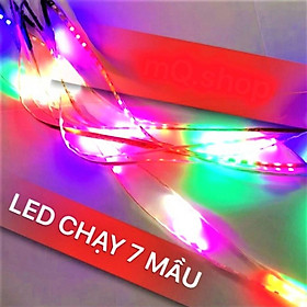 Dây led chạy đuổi 7 màu trang trí xe máy , ô tô , xe điện siêu đẹp