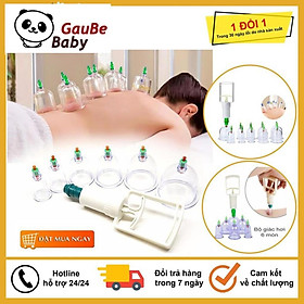 Bộ Dụng Cụ Giác Hơi Tại Nhà 12 Món Tại Nhà, Không Dùng Lửa, An Toàn Tuyệt Đối Khi Sử Dụng