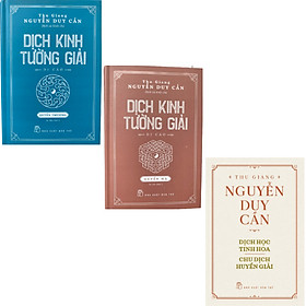 Hình ảnh Dịch kinh luận giải (bộ 3 quyển): Dịch Kinh Tường Giải (Di Cảo): Quyển Thượng – Quyển Hạ + Dịch Học Tinh Hoa, Chu Dịch Huyền Giải _BOOKCITY