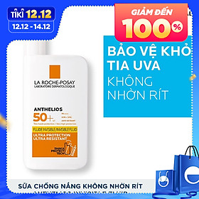 Bộ chống nắng không nhờn rít La Roche-Posay Anthelios Shaka Fluid 50ml & Gel rửa mặt cho da dầu mụn 50ml