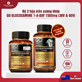 Bộ Sản Phẩm 2 Hộp Viên Uống Glucosamine New Zealand Go Glucosamine 1-A-DAY 1500mg 30 Viên Và 60 Viên | Giúp Tăng Dịch Khớp, Giảm Thoái Hóa Khớp