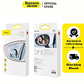 Gương cầu lồi mở rộng góc nhìn, chống điểm mù cho xe hơi Baseus Full View Blind Spot Rearview Mirrors (Bộ 2 cái)- Hàng chính hãng