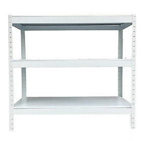 Mua Kệ 3 tầng tấm thép màu trắng 100cm