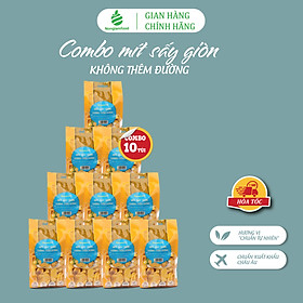 Combo 10 túi Mít sấy giòn KHÔNG THÊM ĐƯỜNG Nonglamfood túi 100g Ăn vặt