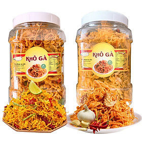 (COMBO 1KG) KHÔ GÀ LÁ CHANH VÀ KHÔ GÀ BƠ TỎI TLP