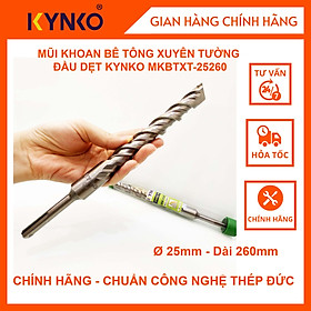 MŨI KHOAN BÊ TÔNG XUYÊN TƯỜNG ĐẦU DẸT KYNKO MKBTXT-25260