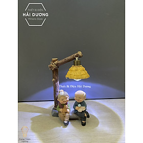 Mua Đèn ngủ trang trí - Mô Hình Ông Bà - Quà tặng ý nghĩa - trang trí căn phòng vintage siêu dễ thương tiết kiệm giá rẻ - Có Video