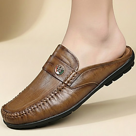 Giày Sục Nam HA NAM Da Bò Thật Cao Cấp GSB2080