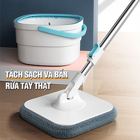 Mua Cây lau nhà tách nước bẩn  chổi lau nhà tự vắt thông minh 360 độ lau sạch khô nhanh - Kitimop N09