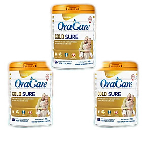 Hình ảnh Combo 3 lon Sữa OraCare Gold Sure lon 900g - Dinh dưỡng đặc chế cho người bệnh, sau bệnh, phục hồi sức khoẻ