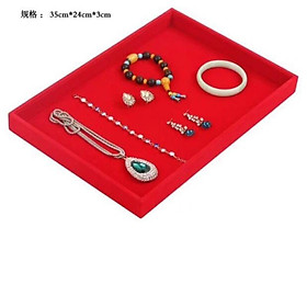 Mua Khay Trơn Chất Liệu Nhung Đựng Trang Sức Siêu Rẻ