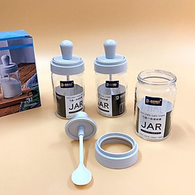 Mua Lọ đựng gia vị thủy tinh  hũ đựng gia vị kèm muỗng thìa cao cấp dung tích 250ml