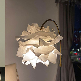 Paper Lamp Shade Hanging Light Fixture Ceiling Light Cover White Flower Lampshade for Bedroom