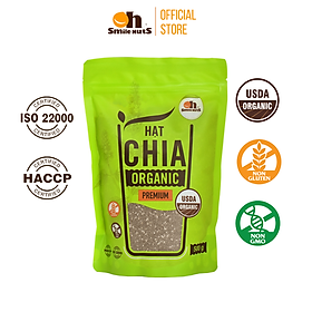 Hạt chia đen hữu cơ nam mỹ túi 500g - chia seeds organic