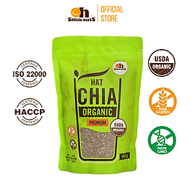 Hình ảnh Hạt Chia Đen hữu cơ Nam Mỹ túi 500g - Chia Seeds Organic