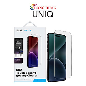Dán màn hình cường lực Full viền Uniq Optix dành cho iPhone 15 Pro Max UNIQ-IP6.7P(2023) - Hàng chính hãng