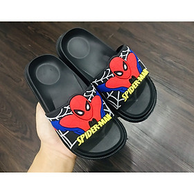 Dép Siêu Nhân Nhện Cho Bé Trai Từ 1 Đến 6 Tuổi Cực Đẹp, Chất, Êm Mềm Làm Từ Cao Su Nhẹ, Có 2 Màu ( Xanh, Đen)
