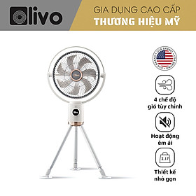 Mua Quạt Sạc Không Dây Cao Cấp  Quạt Tuần Hoàn Không Khí OLIVO WF1 – Chạy Êm  Sạc Nhanh 2.5 Giờ  Hoạt Động Bền Bỉ 48h – Gấp Gọn (Model New) - Hàng Chính Hãng