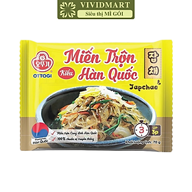 OTTOGI - Miến trộn Ottogi kiểu Hàn Quốc, Miến trộn Hàn Quốc Ottogi, Miến trộn ăn liền Japchae Ottogi (70g/gói)