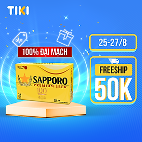 Thùng beer sapporo premium 100 - 24 lon 330ml
