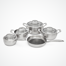 Bộ Nồi Từ Châu Âu Inox 9 Món Malloca SA-2041 - Hàng Chính Hãng