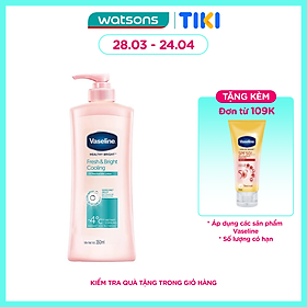 Gel Dưỡng Thể Vaseline Fresh & Bright Cooling Dưỡng Sáng Mát Lạnh 350ml