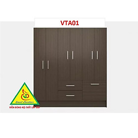 Tủ quần áo thiết kệ hiện đại - Tủ quần áo gỗ MDF VTA01