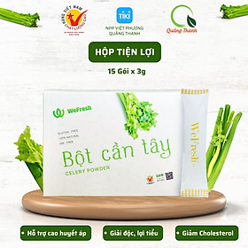 (HCM)Hộp Bột Cần Tây WeFresh Quảng Thanh - 100% từ rau tươi sấy lạnh - Hỗ trợ giảm cholesterol - Ổn định huyết áp