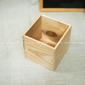 Mua Chậu gỗ vuông  Hộp gỗ vuông decor - wooden pots