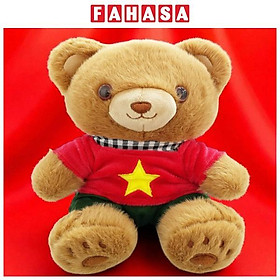 Gấu Bông Yêu Nước Áo Quốc Kỳ 20 cm - ZooZoo