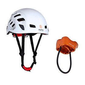 Climbing Helmet Safety Equip Protect Gear for Outdoor Mountaineering Rappelling Arborist + Belay Device