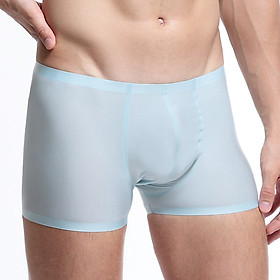 Quần lót nam thun lạnh không đường may, sịp đùi nam cao cấp kiểu dáng boxer nam ôm sát, chất liệu su thoáng mát, mềm mịn và mỏng nhẹ, quần lót cạp nhỏ đơn giản với màu trơn QLW806