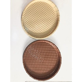 Mua Mẹt nhựa tròn giả mây tre Size 28-34-42cm. Đĩa mẹt tròn đựng bún đậu  đồ ăn vặt  mẹt gà