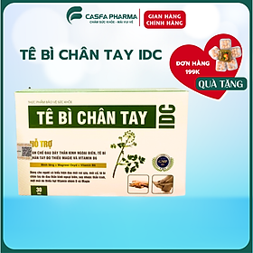 Tê bì chân tay IDC giúp hạn chế đau dây thần kinh ngoại biên, đau mỏi đầu ngón tay, hộp 30 viên